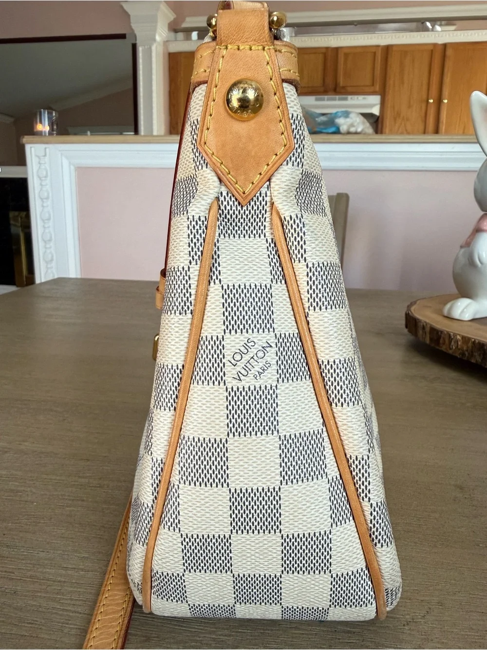 Authentic Louis Vuitton Siracusa PM Damier Azur Shoulder Bag - Picture 11 of 14